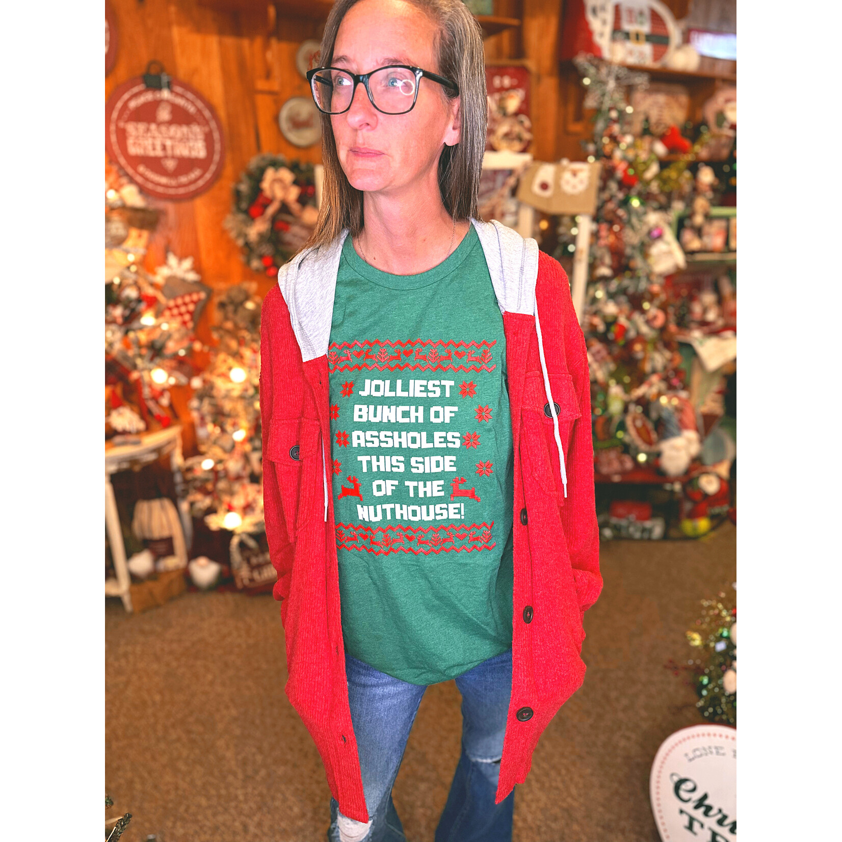 Kissed Apparel Kissed Apparel Jolliest Bunch of A**holes T-Shirt