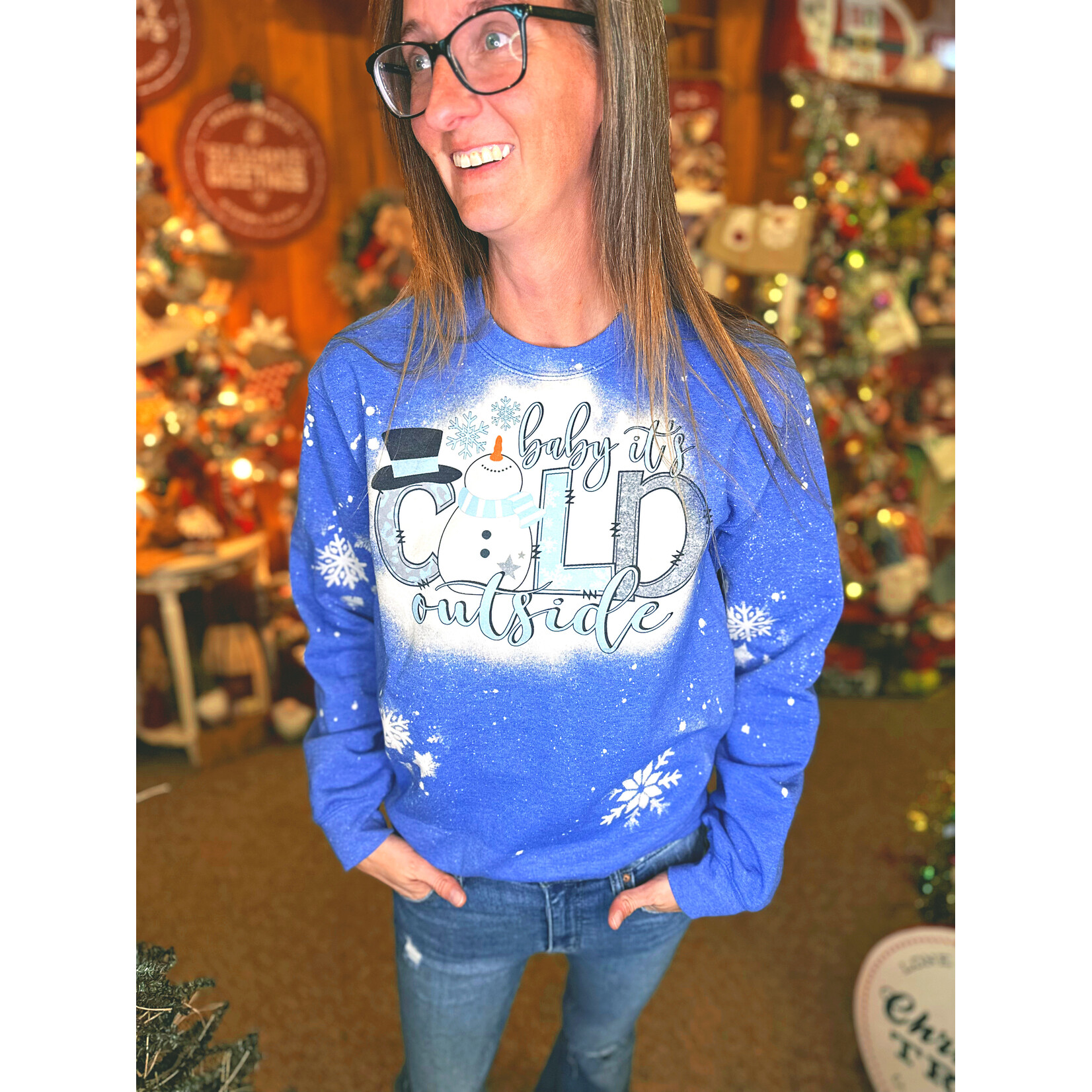 Southern Backroad Tees Southern Backroad Tees Baby It's Cold Outside Crewneck