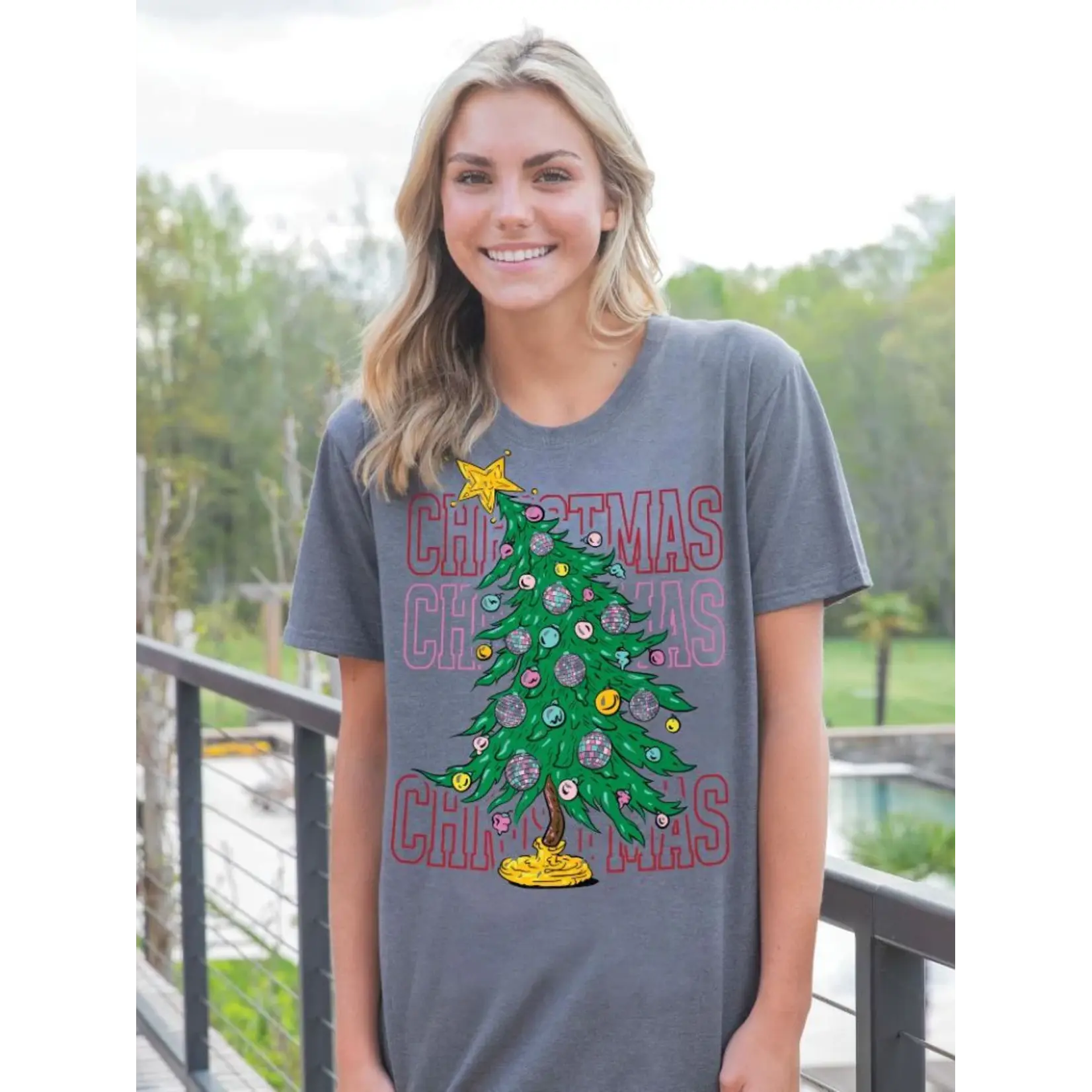 Simply Southern Simply Southern T-Shirt Tree Iron Heather