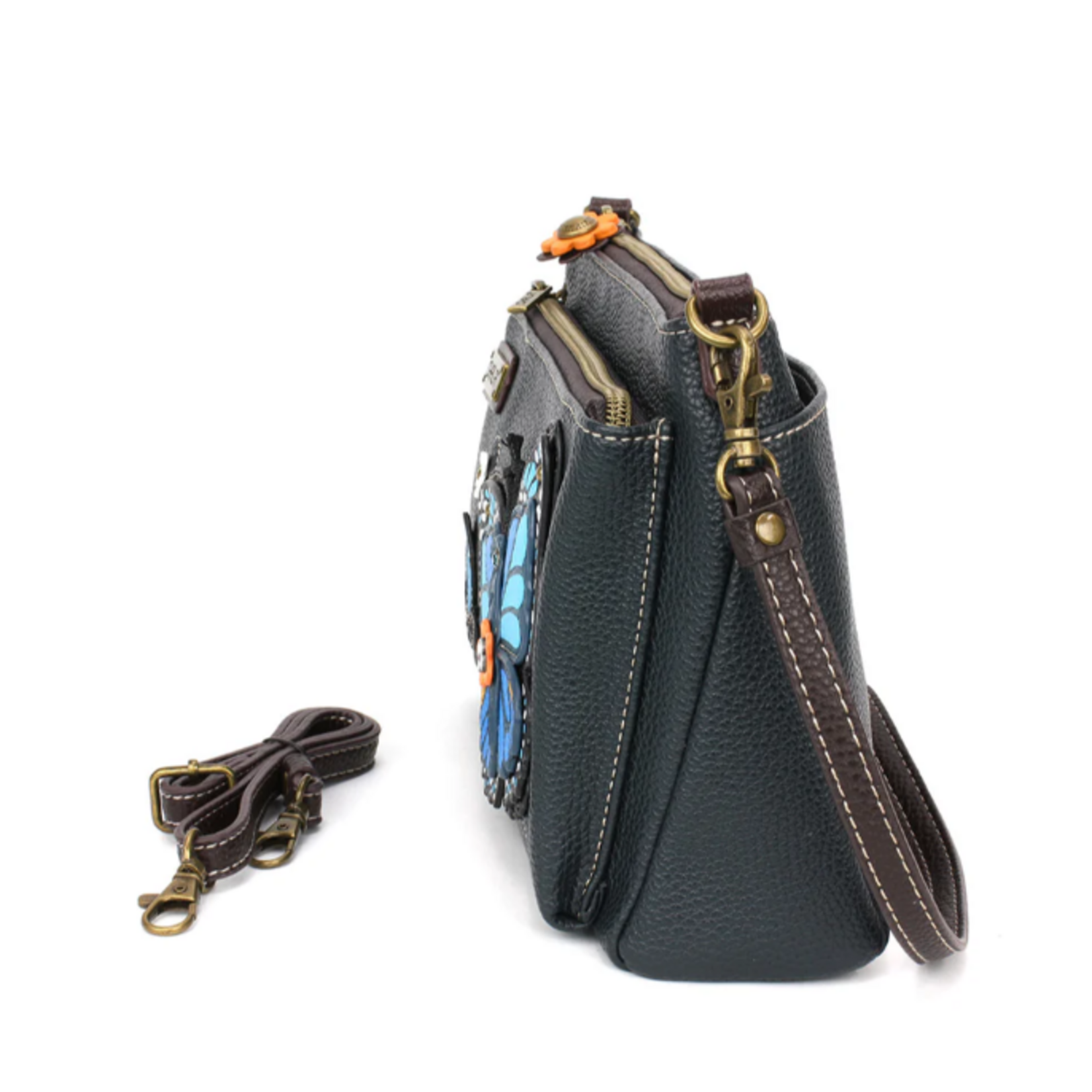 Chala Chala Deluxe Crossbody Blue Butterfly Navy 829