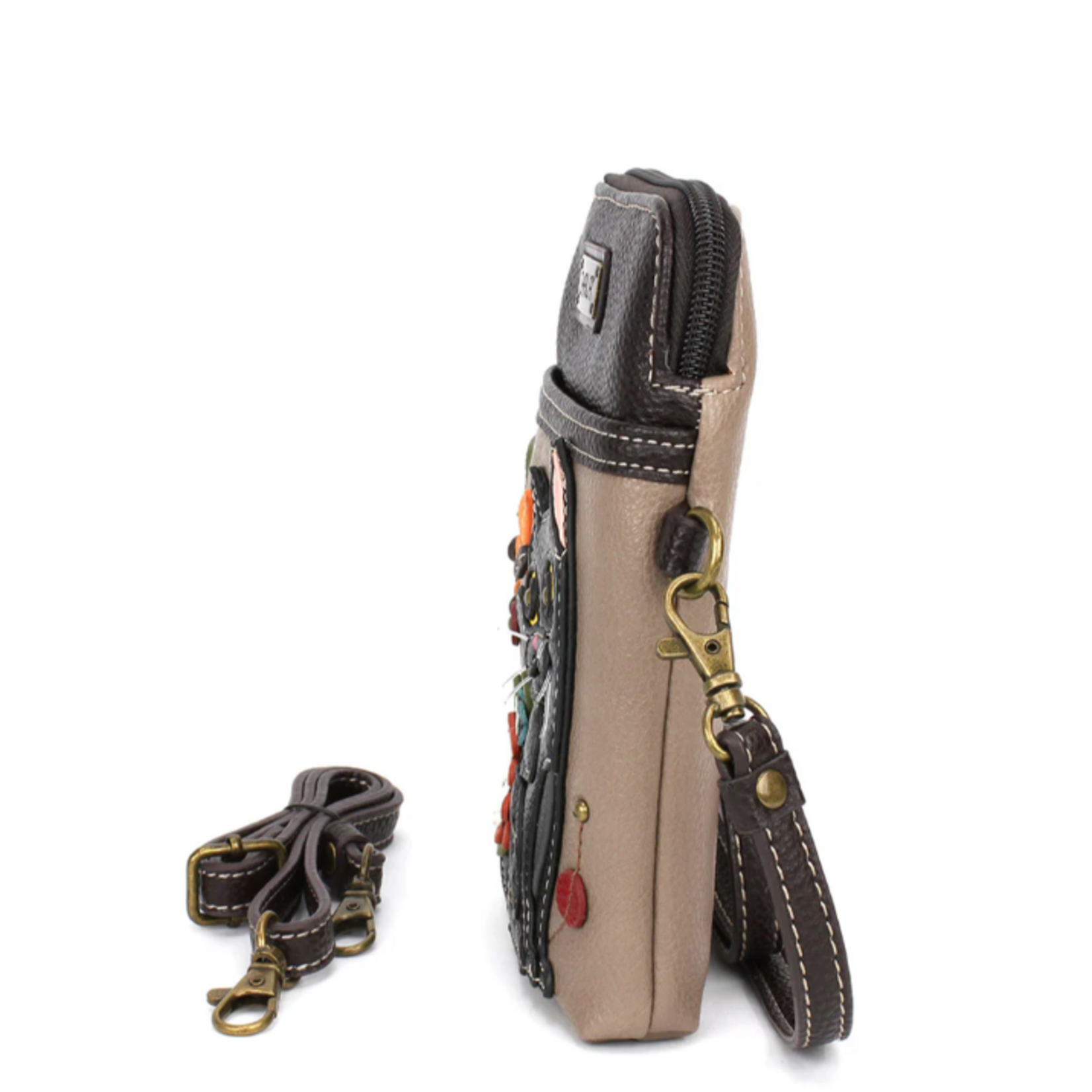 Chala Chala Cellphone Crossbody Black Cat Warm Gray 827