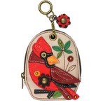 Chala Chala 638 Mini Coin Purse Keychain Cardinal Ivory