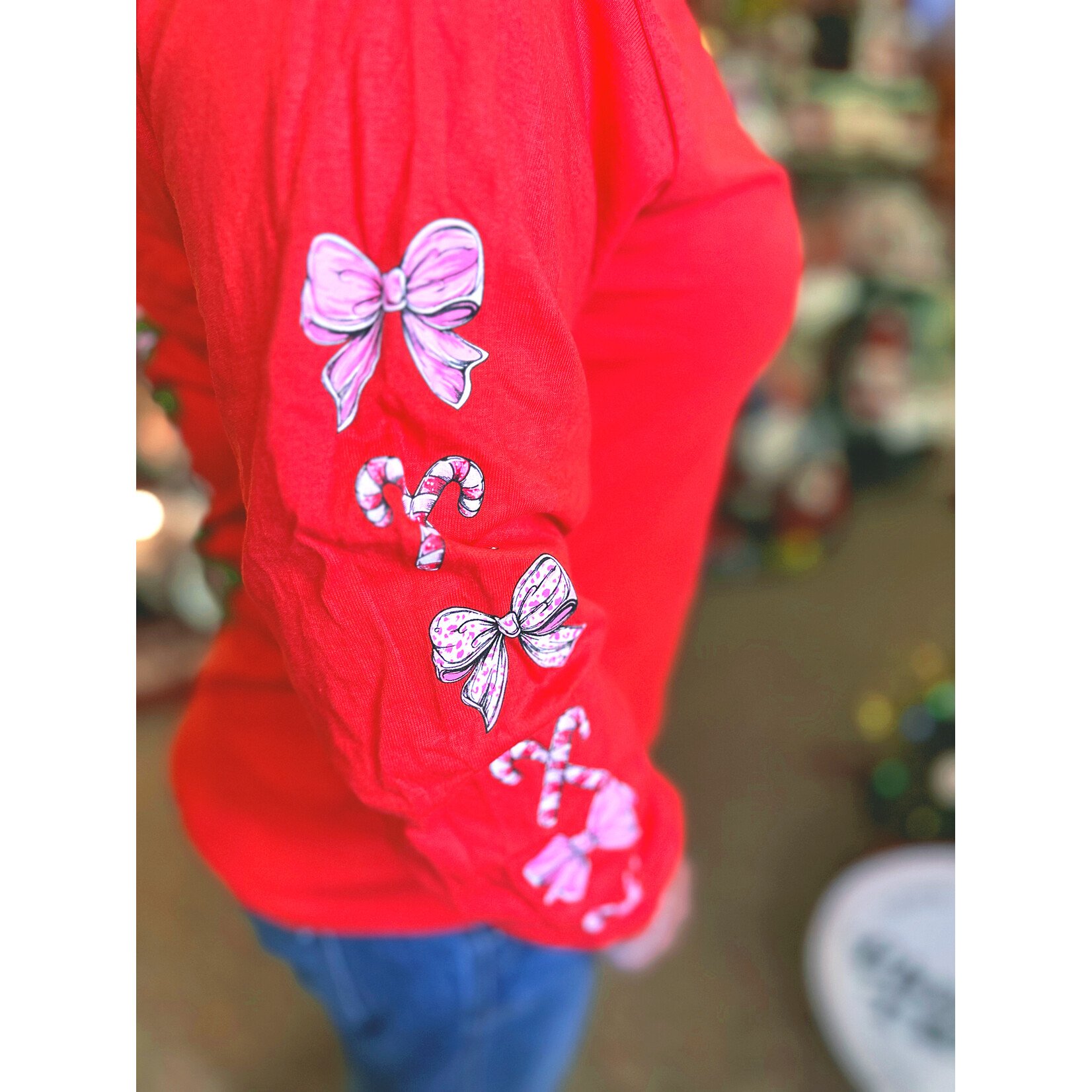 Simply Southern Simply Southern Long Sleeve Tee Trees Red