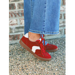 Corkys Corkys Spoiler Alert Lace Up Sneakers Red Faux Suede