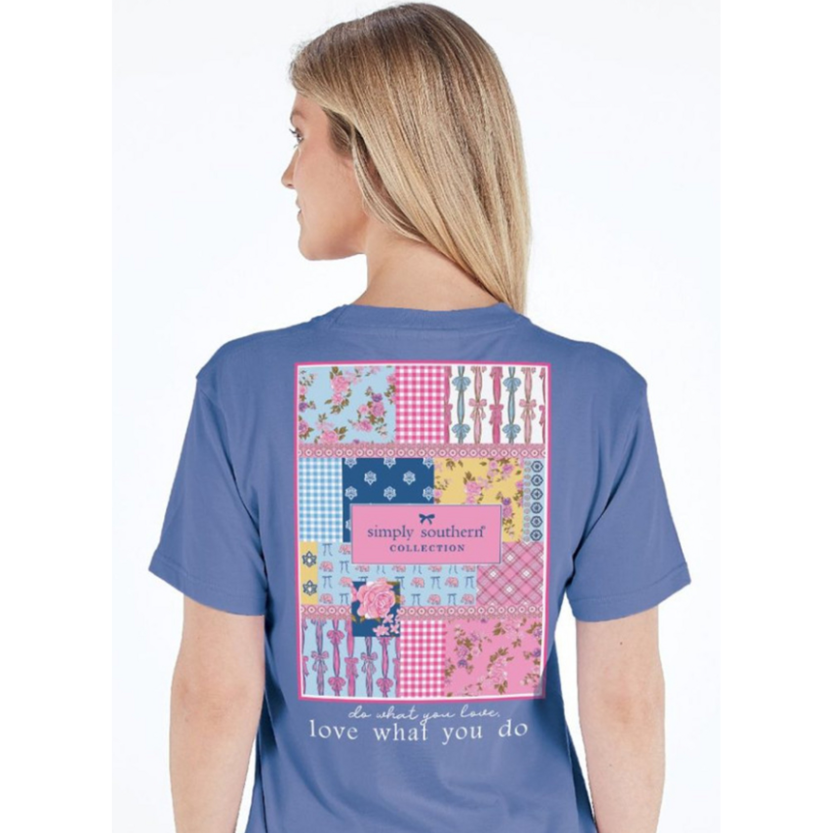 Simply Southern Simply Southern Short Sleeve Tee Patch Logo Wave