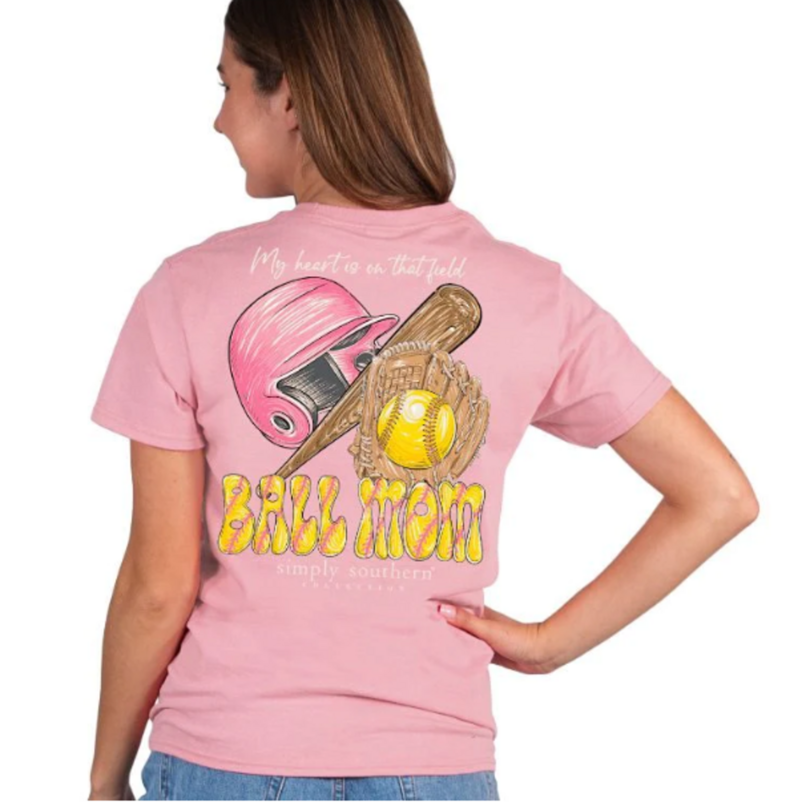Simply Southern Simply Southern Ball Mom T-Shirt Crepe XL