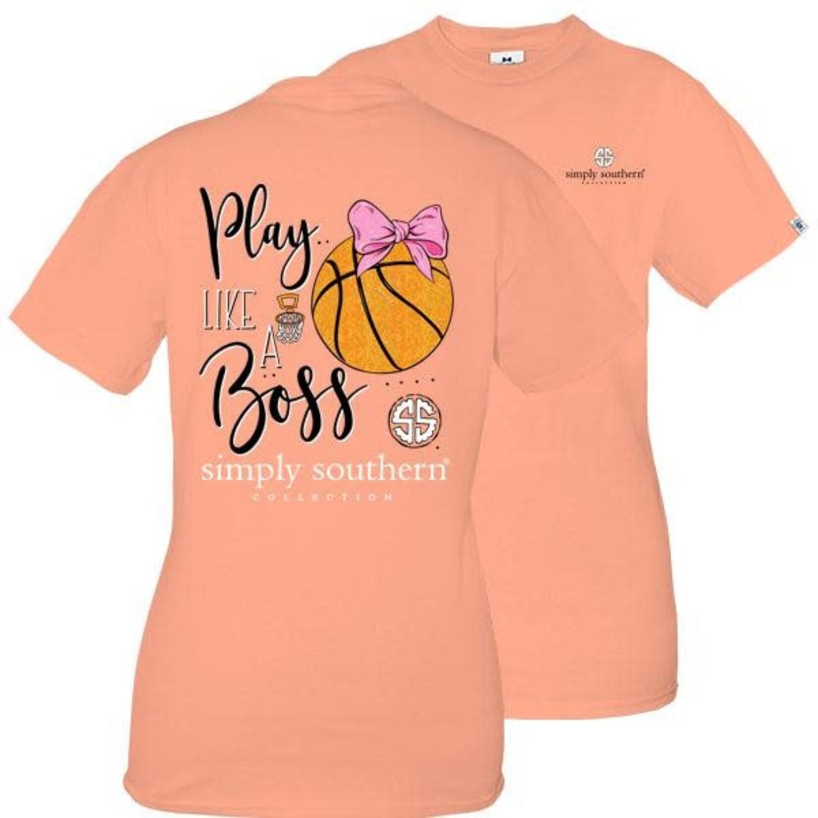 Simply Southern SS Play Like A Boss Basketball Tee XXL