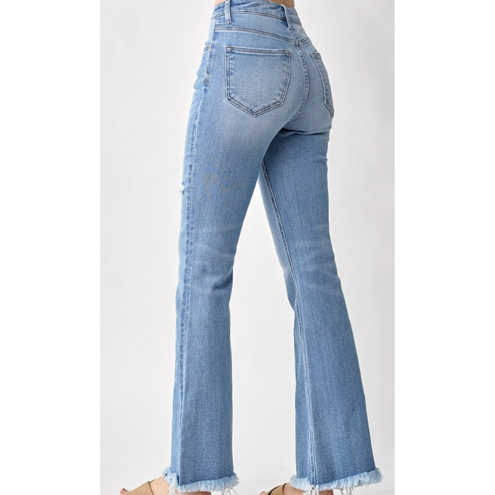Risen Risen 1277 HR Vintage Frayed Hem Flare