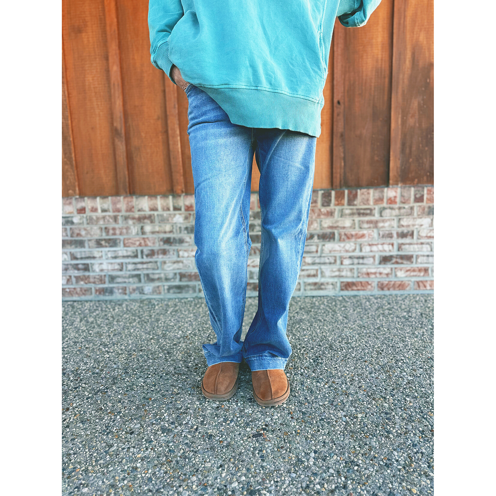 Risen Risen High Rise Straight Jeans 5444