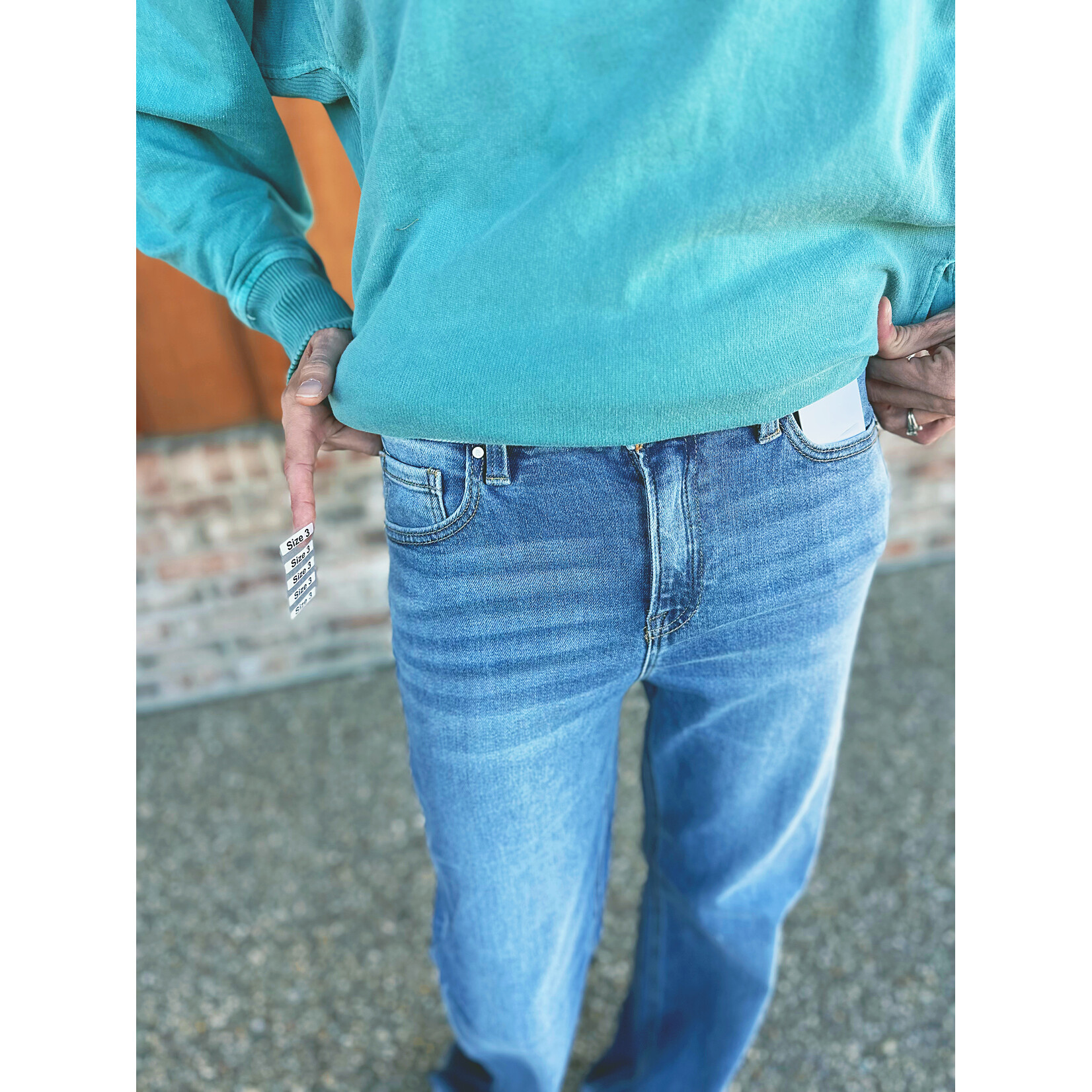 Risen Risen High Rise Straight Jeans 5444