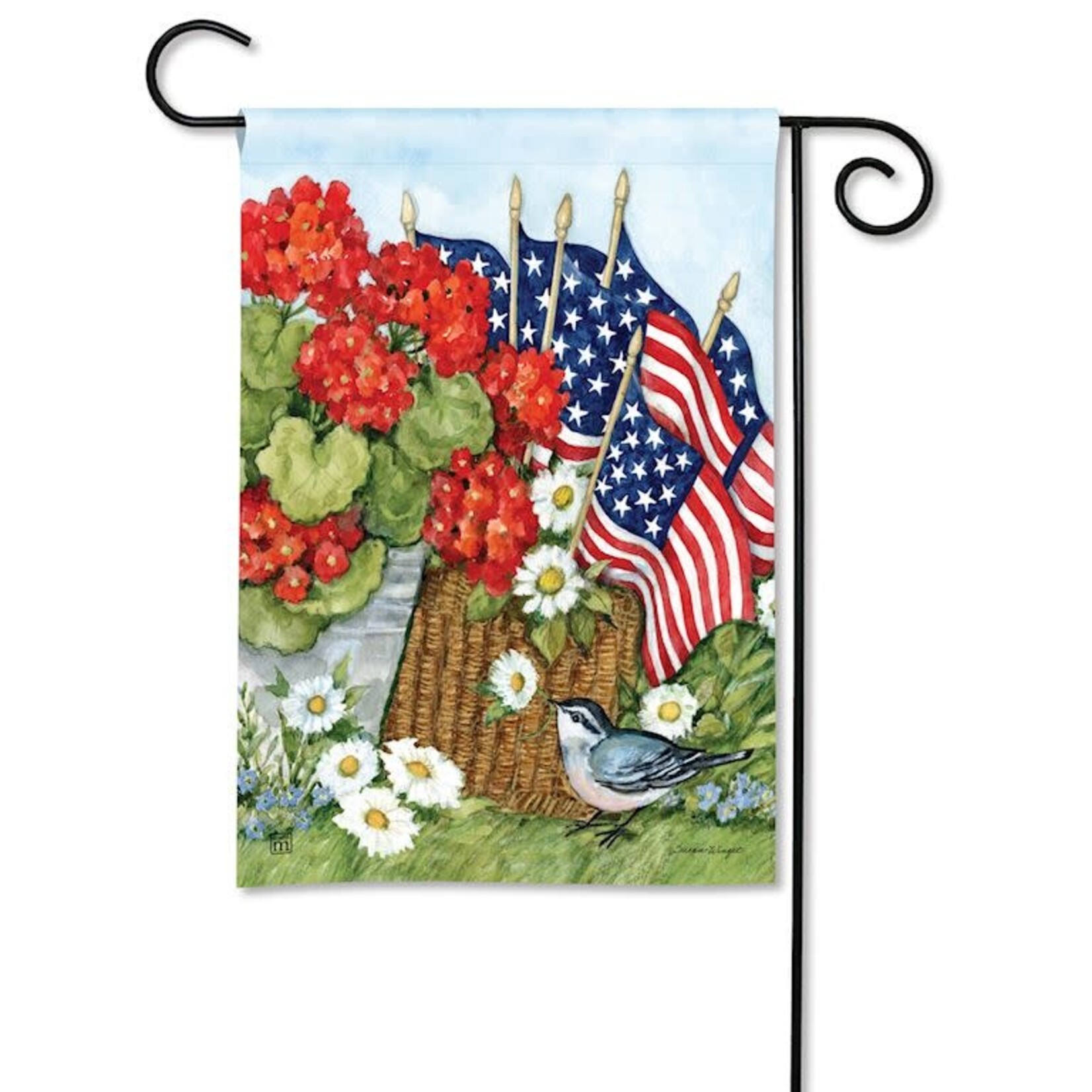 Studio M Flags & Flowers Garden Flag