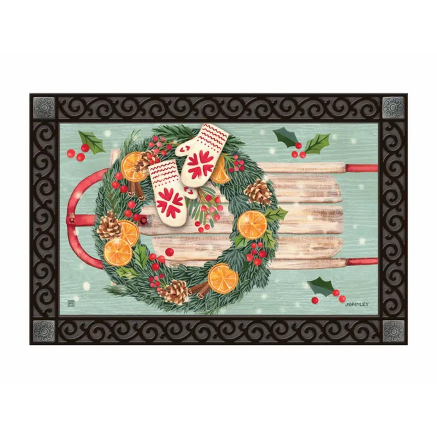 Studio M Citrus Wreath MatMate