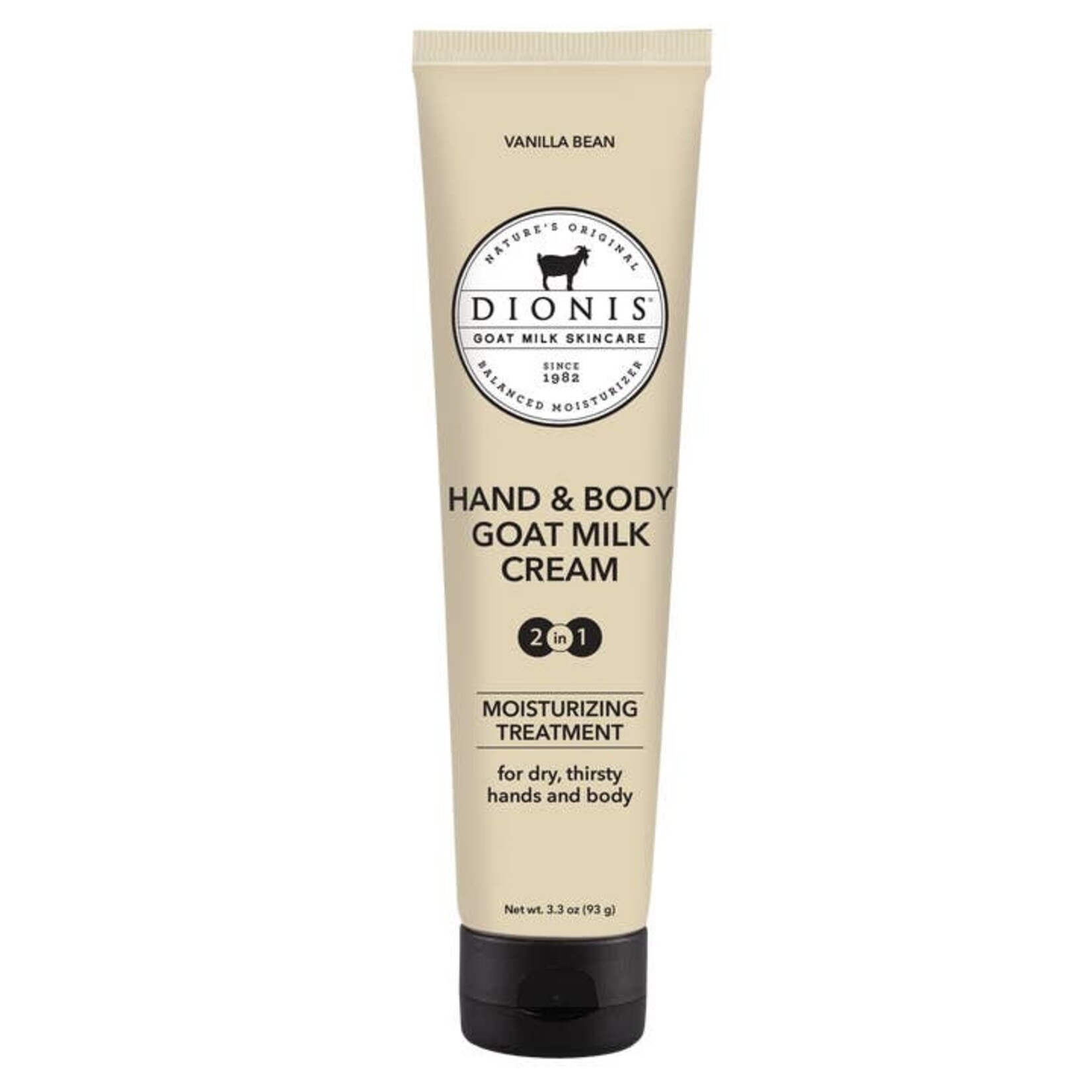 Dionis Dionis Goat Milk 3.3oz Hand & Body Cream Vanilla Bean