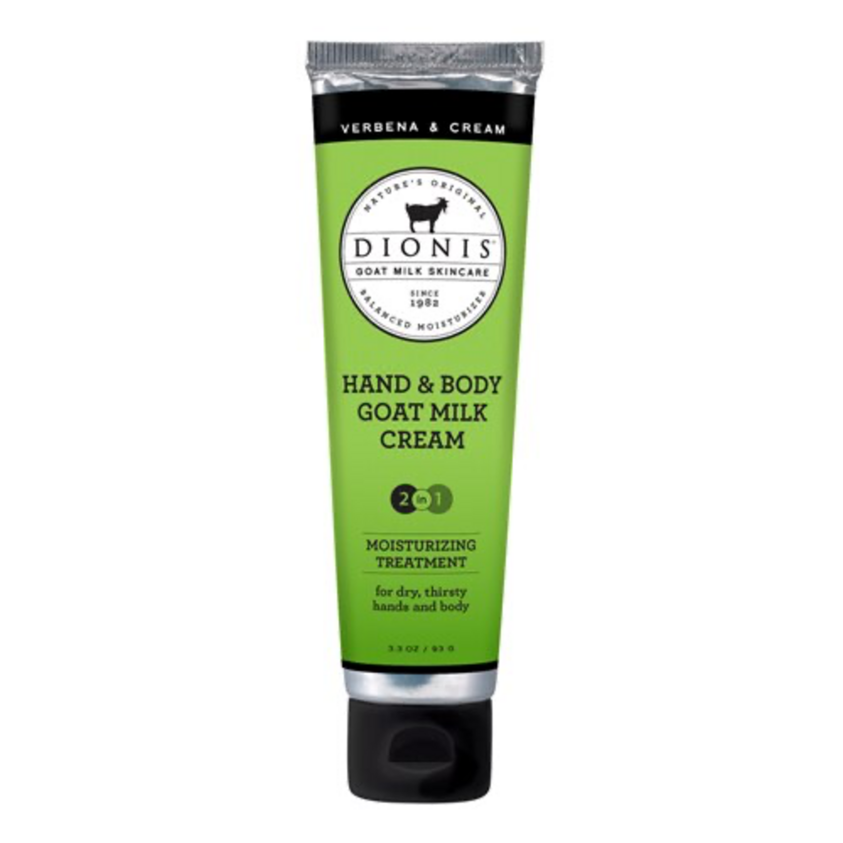 Dionis Dionis Goat Milk 3.3oz Hand & Body Cream Verbena & Cream