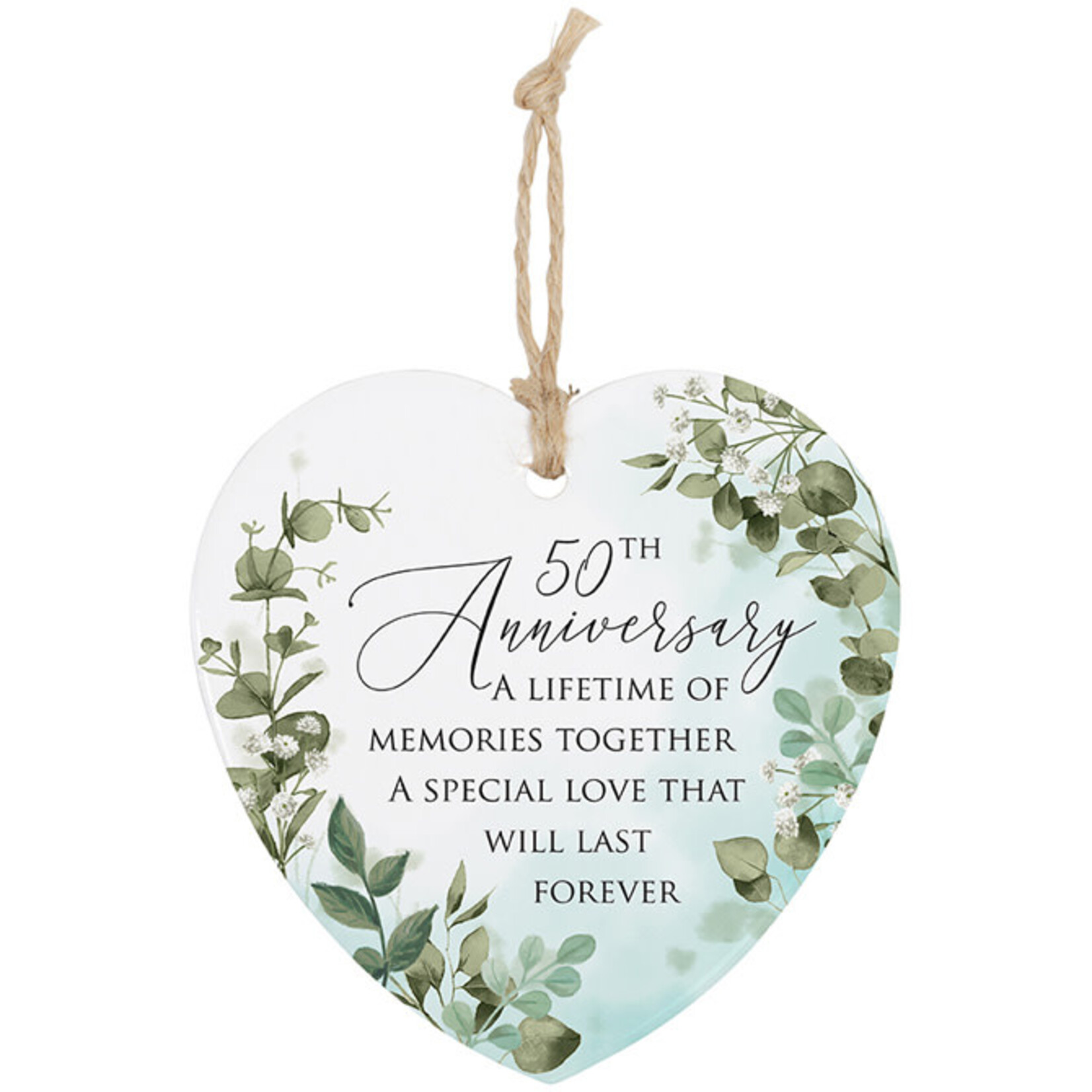 Carson 50th Anniversary Heart Ornament