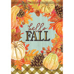 Carson Carson Fall Frame Garden Flag (Hello Fall)
