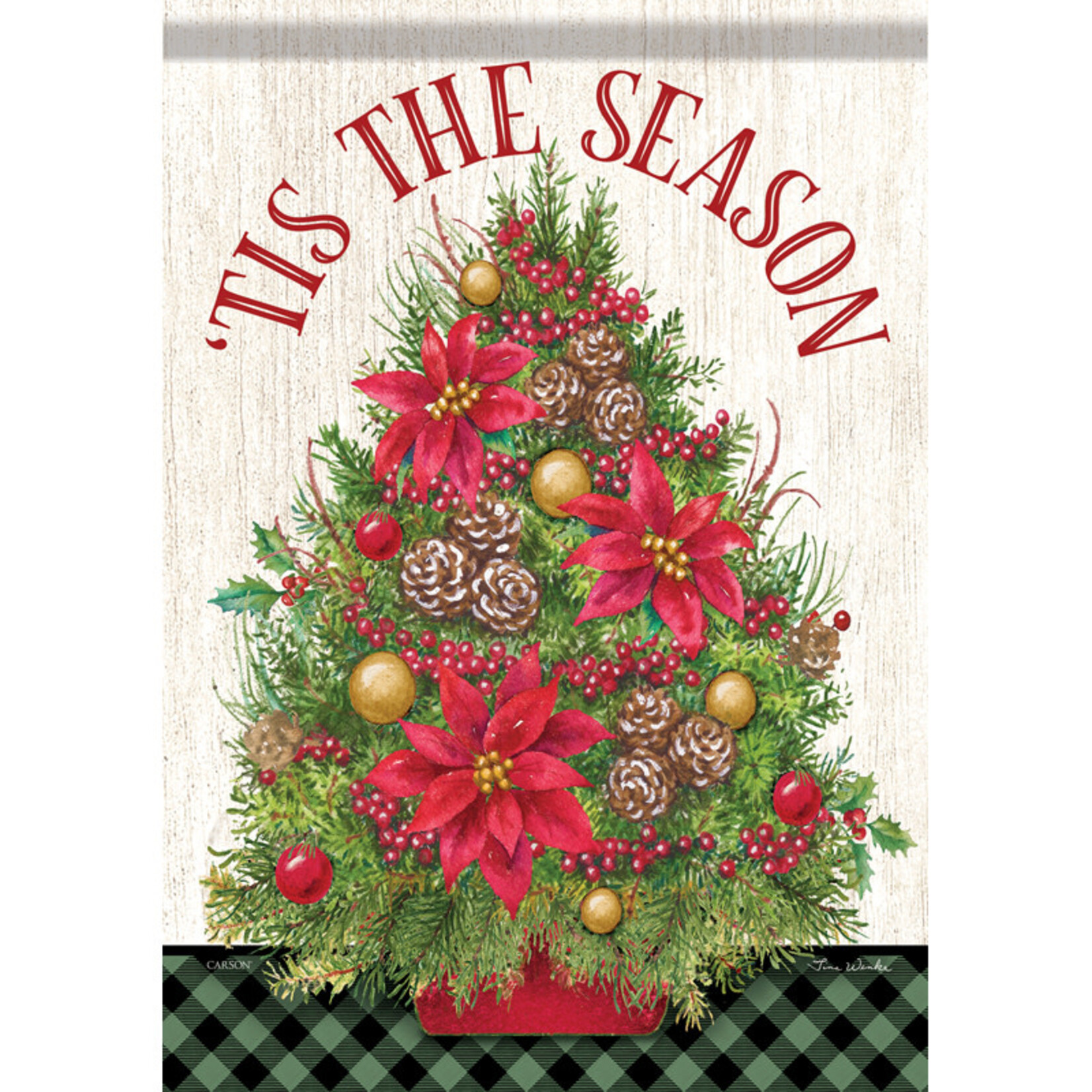 Carson Carson Christmas Tree Standard House Flag