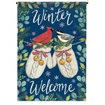Carson Carson Mittens & Birds Standard House Flag