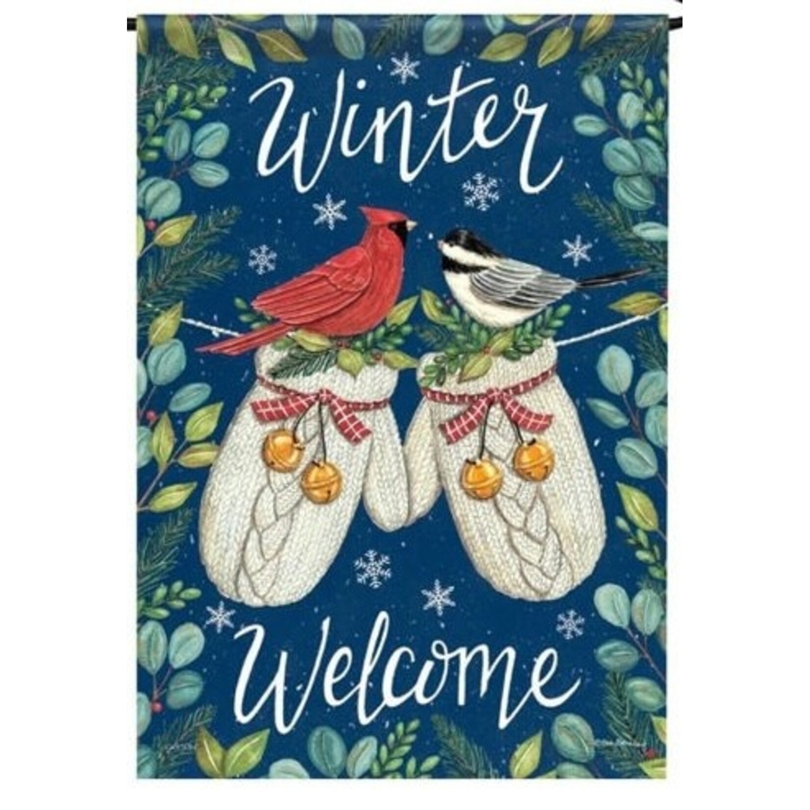 Carson Mittens & Birds Standard House Flag