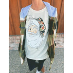 Simply Southern Simply Southern Short Sleeve Tee Camo Santa Wisp