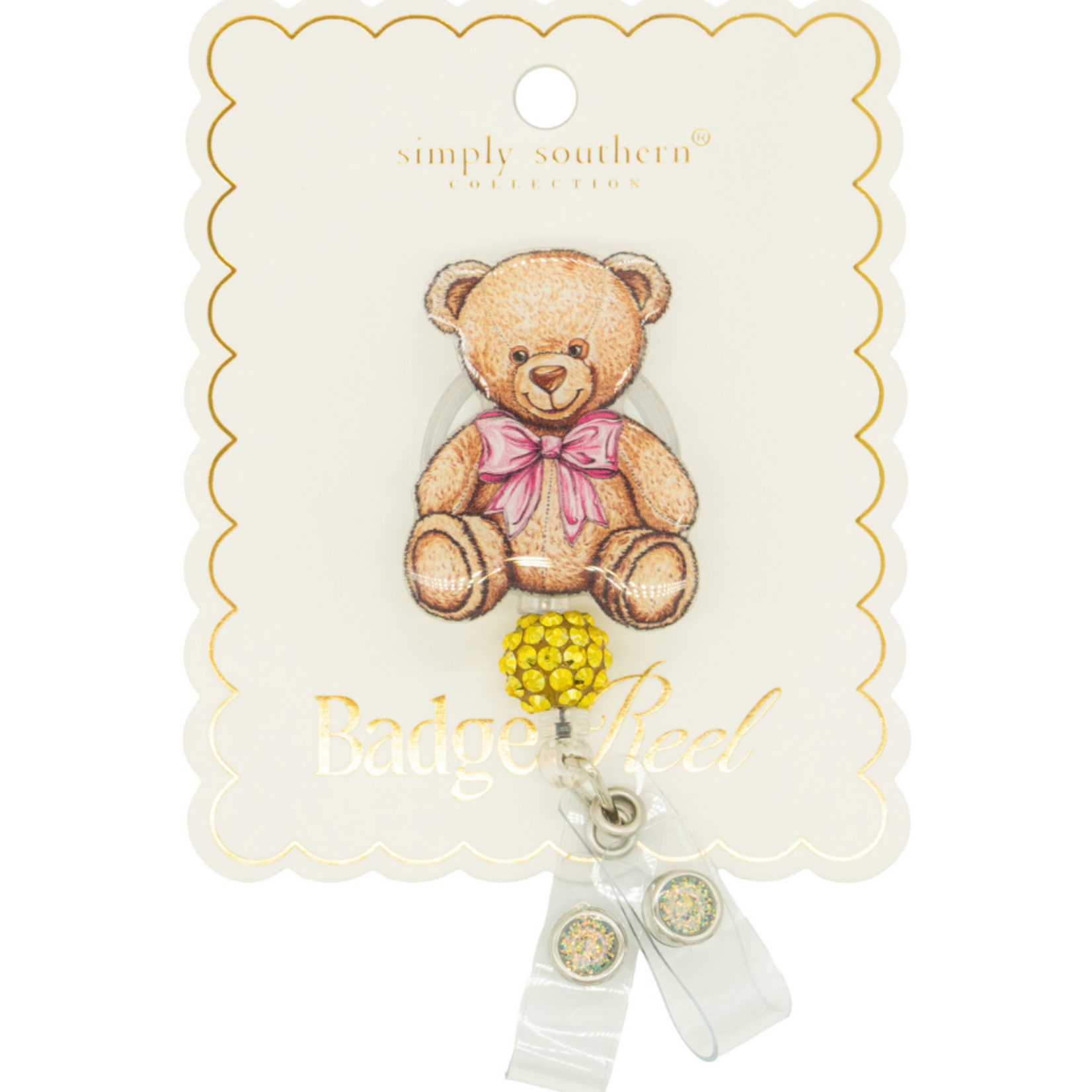 Simply Southern Simply Southern Badge Reel Bear