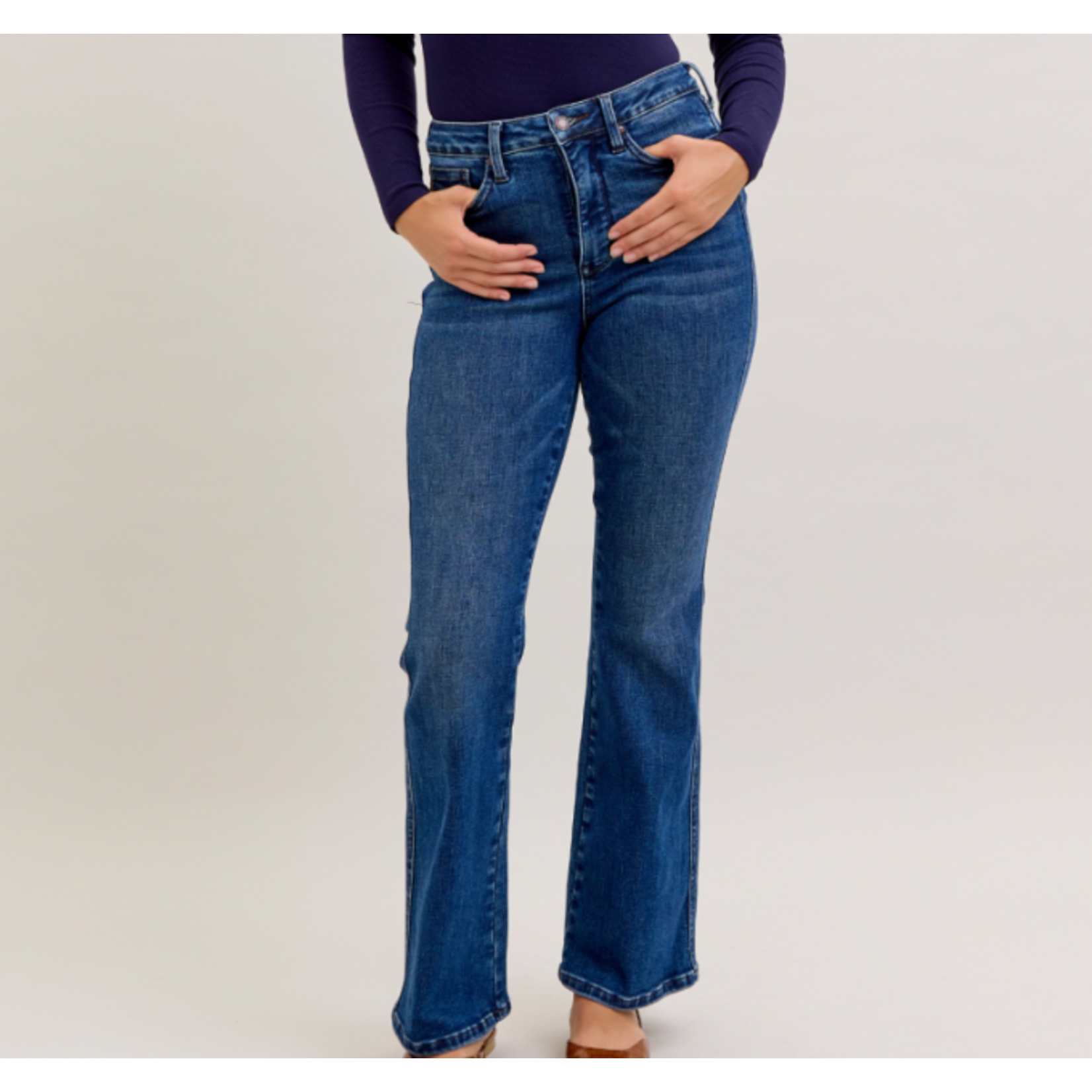 Judy Blue Judy Blue HW Tummy Control Bootcut Short Inseam 88106