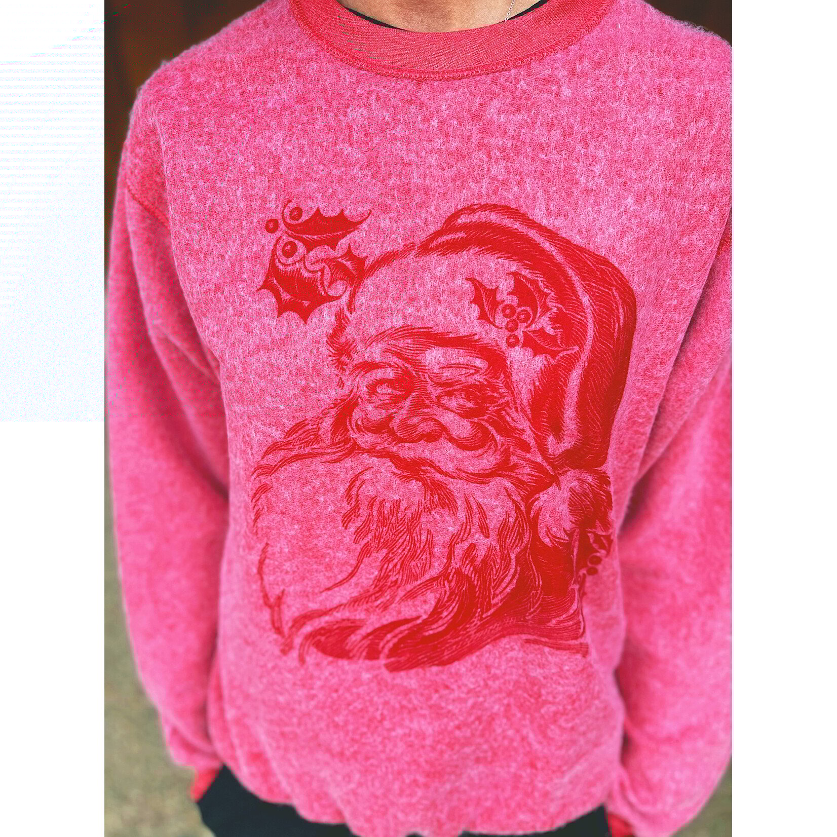 Knox + Nell Knox + Nell Inside Out Christmas Sweatshirt Santa