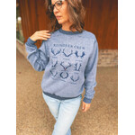 Knox + Nell Knox + Nell Inside Out Christmas Sweatshirt Reindeer