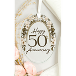 Carson 50th Anniversary Glass Ornament
