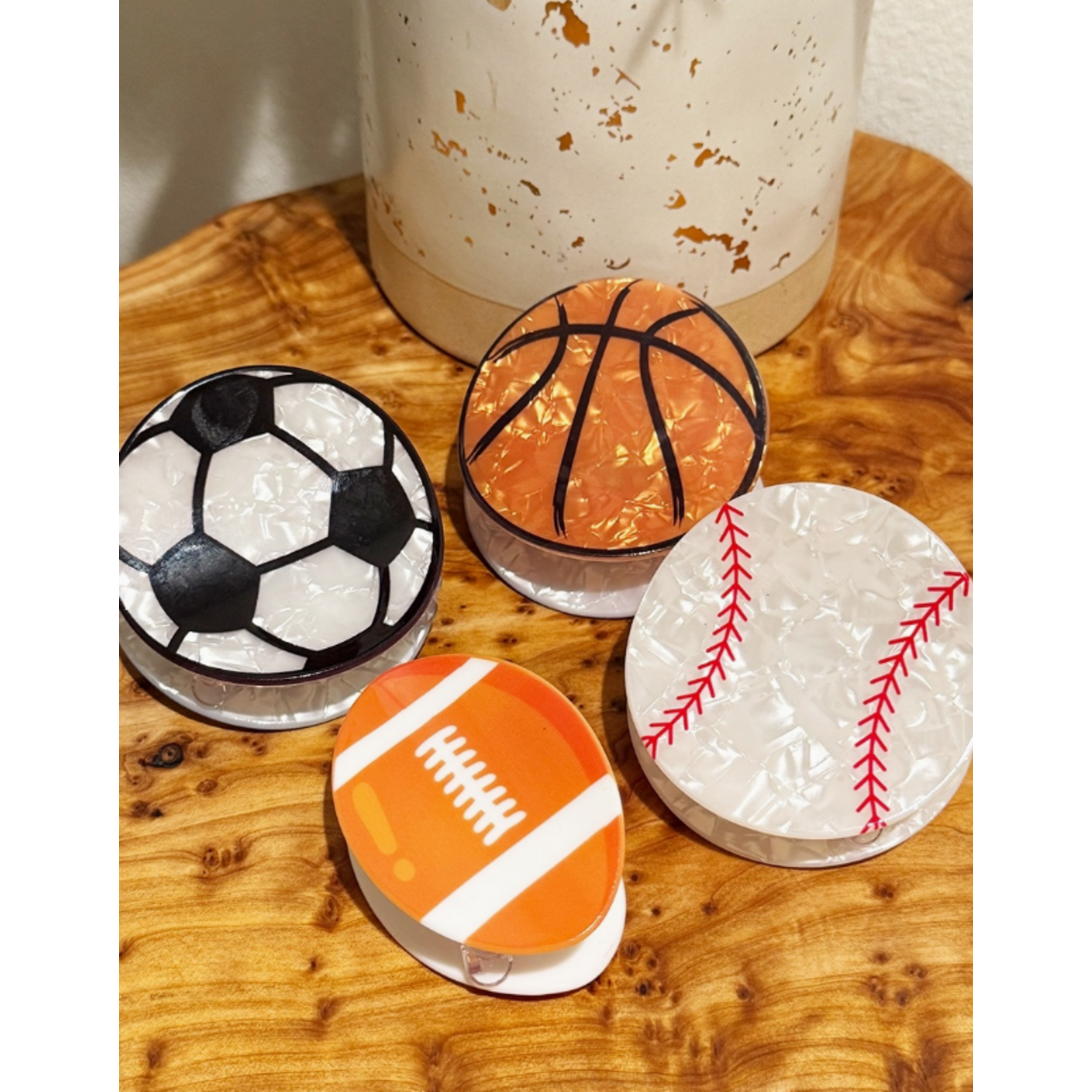 Love and Repeat Love and Repeat Sports Hair Clip Soccer