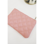 Love and Repeat Love and Repeat Rhombus Pattern Zipper Coin Purse Pink