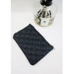 Love and Repeat Love and Repeat Rhombus Pattern Zipper Coin Purse Black