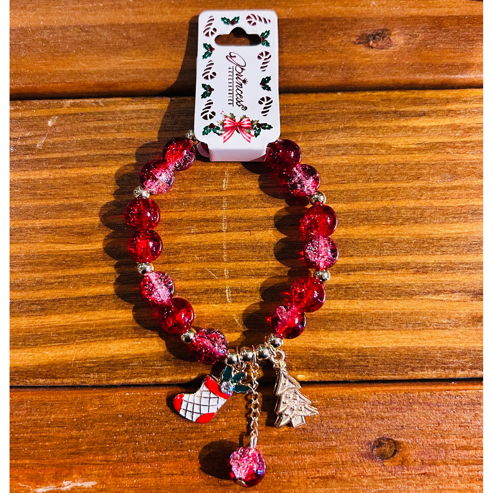 Love and Repeat Love and Repeat Stretch Christmas Charm Bracelet Style 1