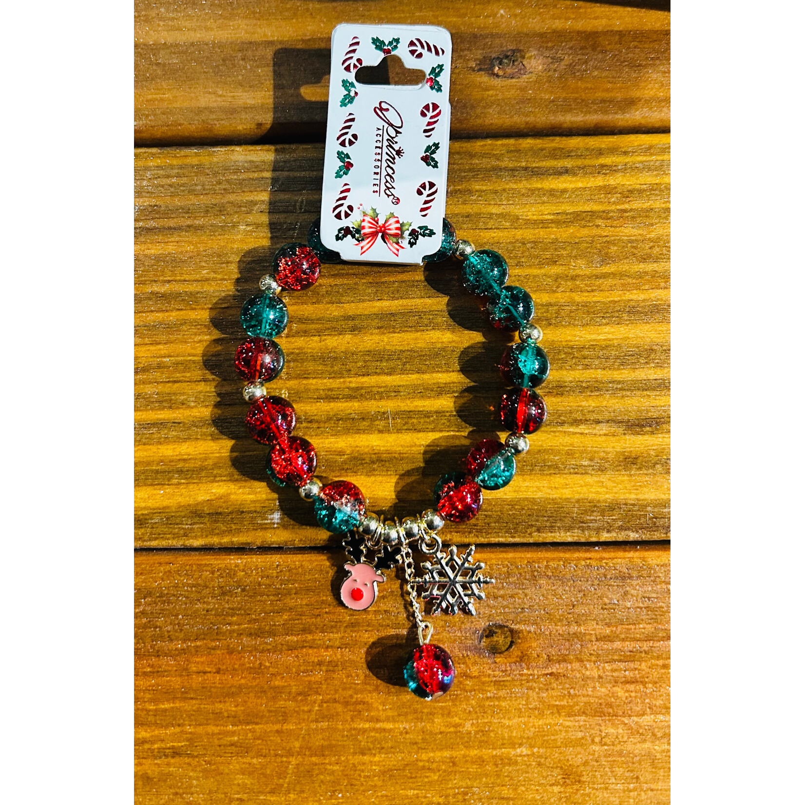 Love and Repeat Love and Repeat Stretch Christmas Charm Bracelet Style 3