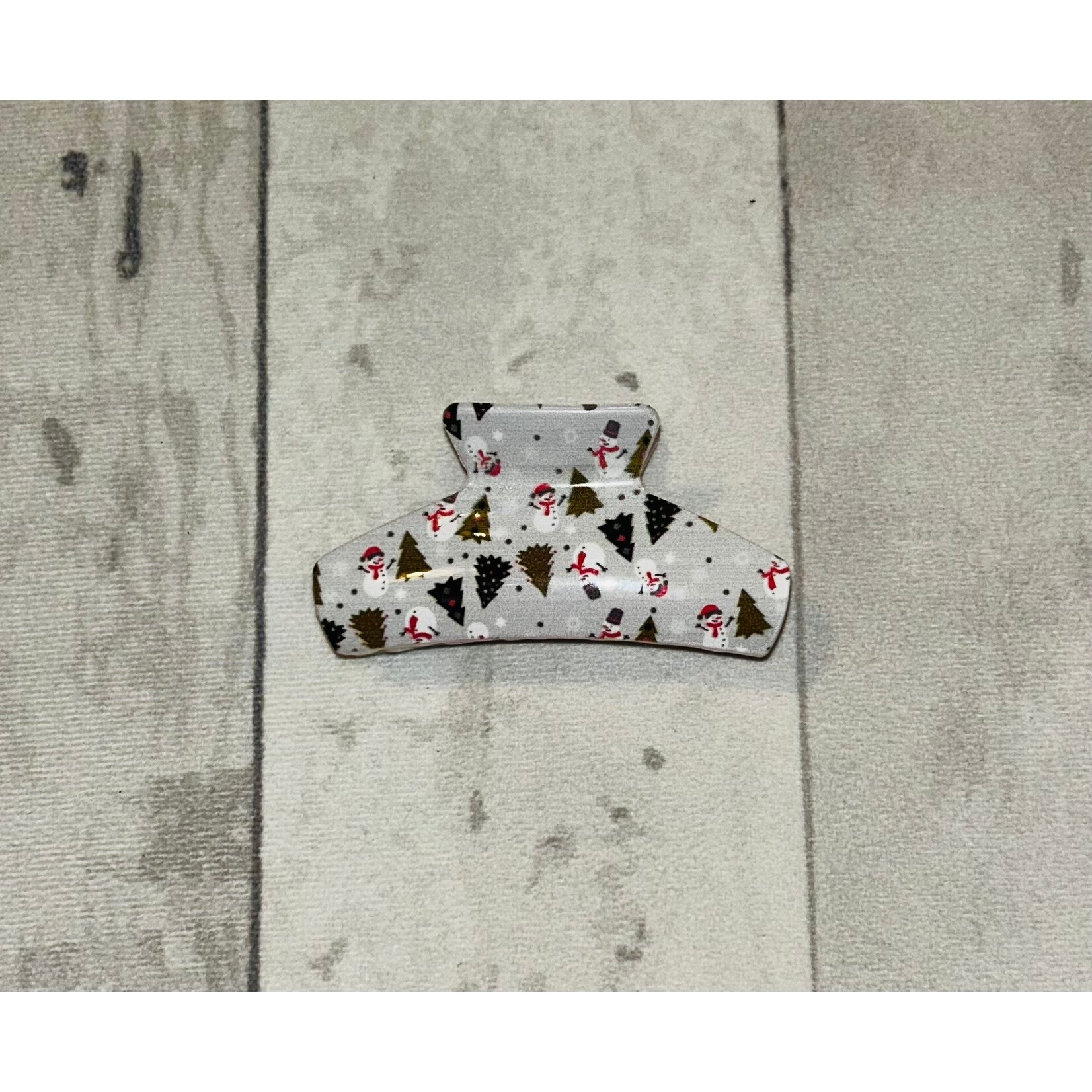 Love and Repeat Love and Repeat Christmas Themed Hair Clip Snowman