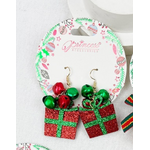 Love and Repeat Love and Repeat Christmas Earrings Presents with Bells