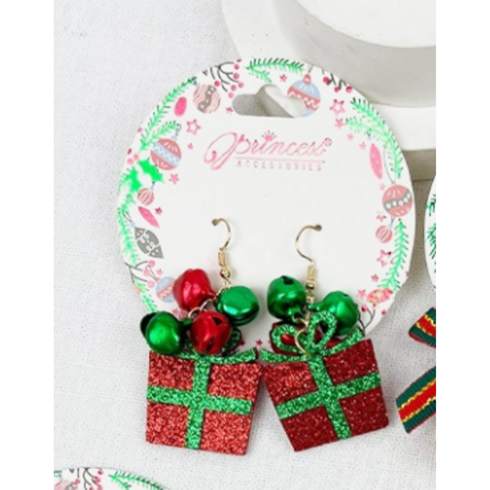 Love and Repeat Love and Repeat Christmas Earrings Presents with Bells