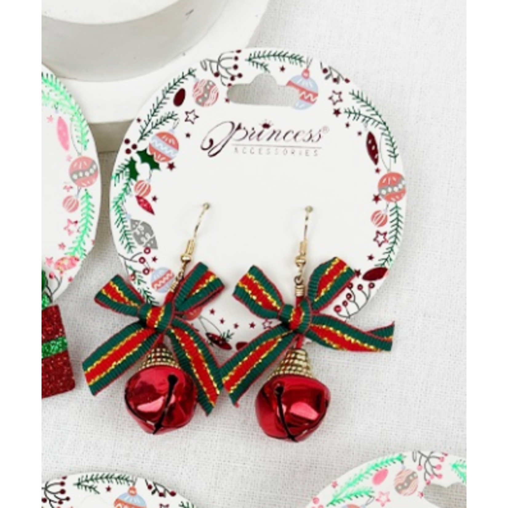 Love and Repeat Love and Repeat Christmas Earrings Red Bells