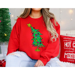 Southern Backroad Tees Southern Backroad Tees Christmas Tree Crewneck Red