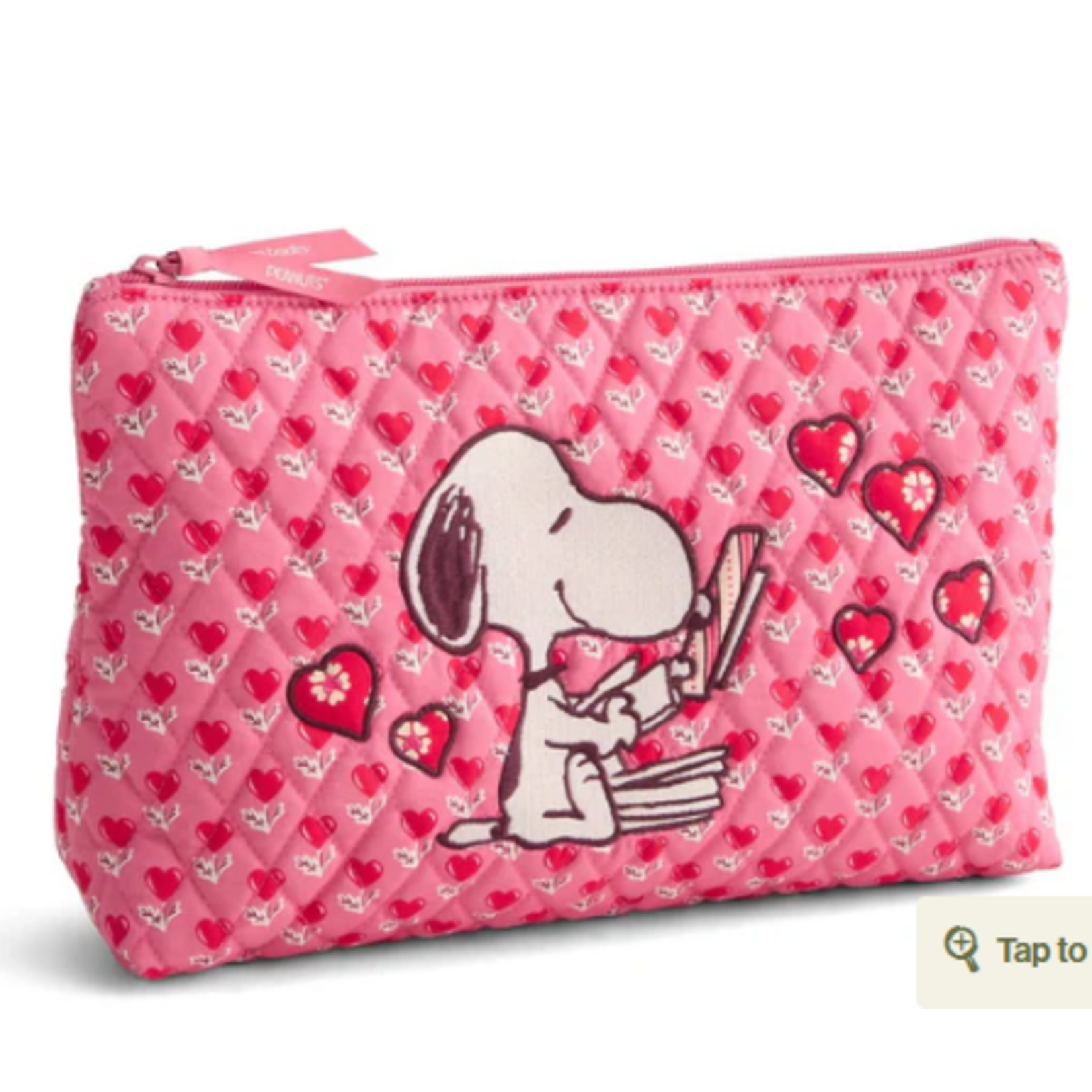 Vera Bradley Vera Bradley Peanuts Large Pouch Love is in the Air