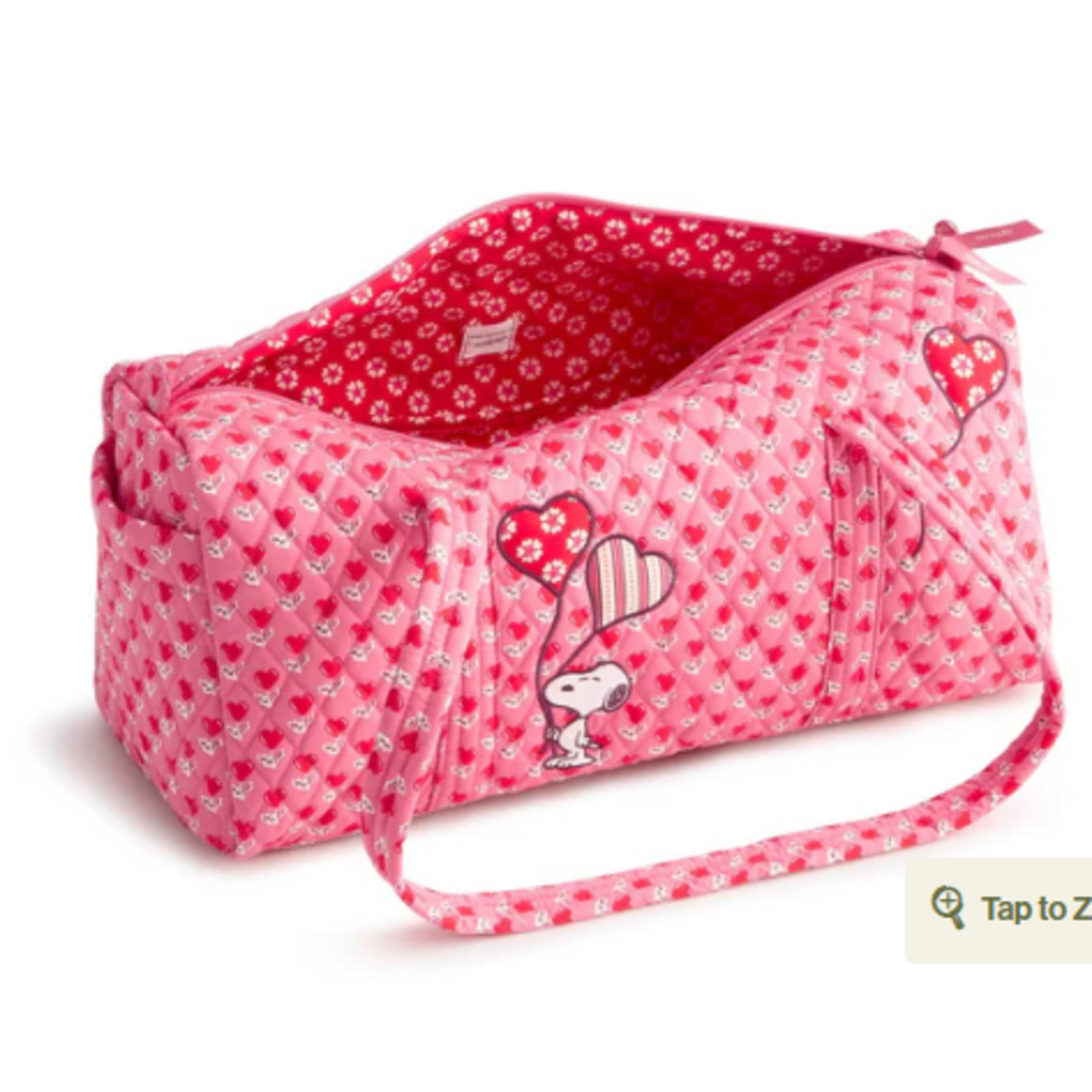 Vera Bradley Vera Bradley Peanuts Small Original Duffel Love is in the Air