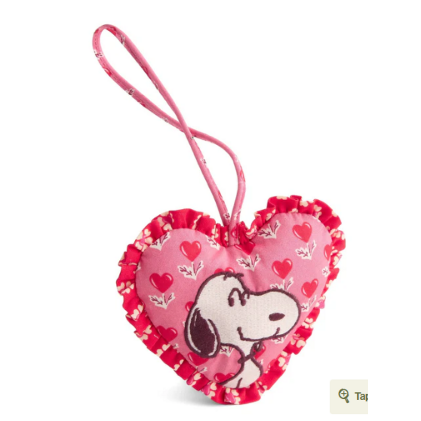 Vera Bradley Vera Bradley Peanuts Snoopy Love Bag Charm Love is in the Air