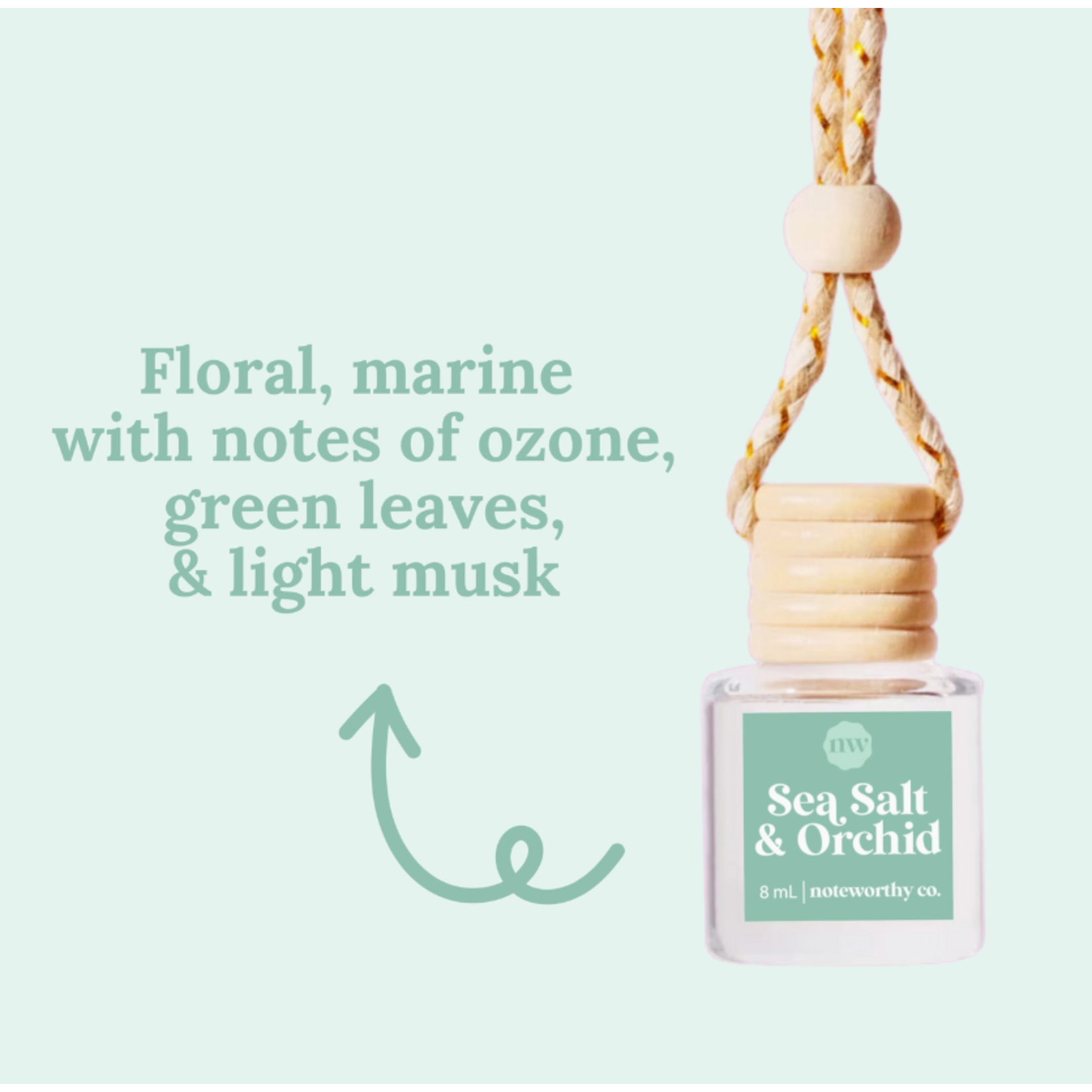 Noteworthy Co. Noteworthy Co. Car Diffuser Sea Salt & Orchid