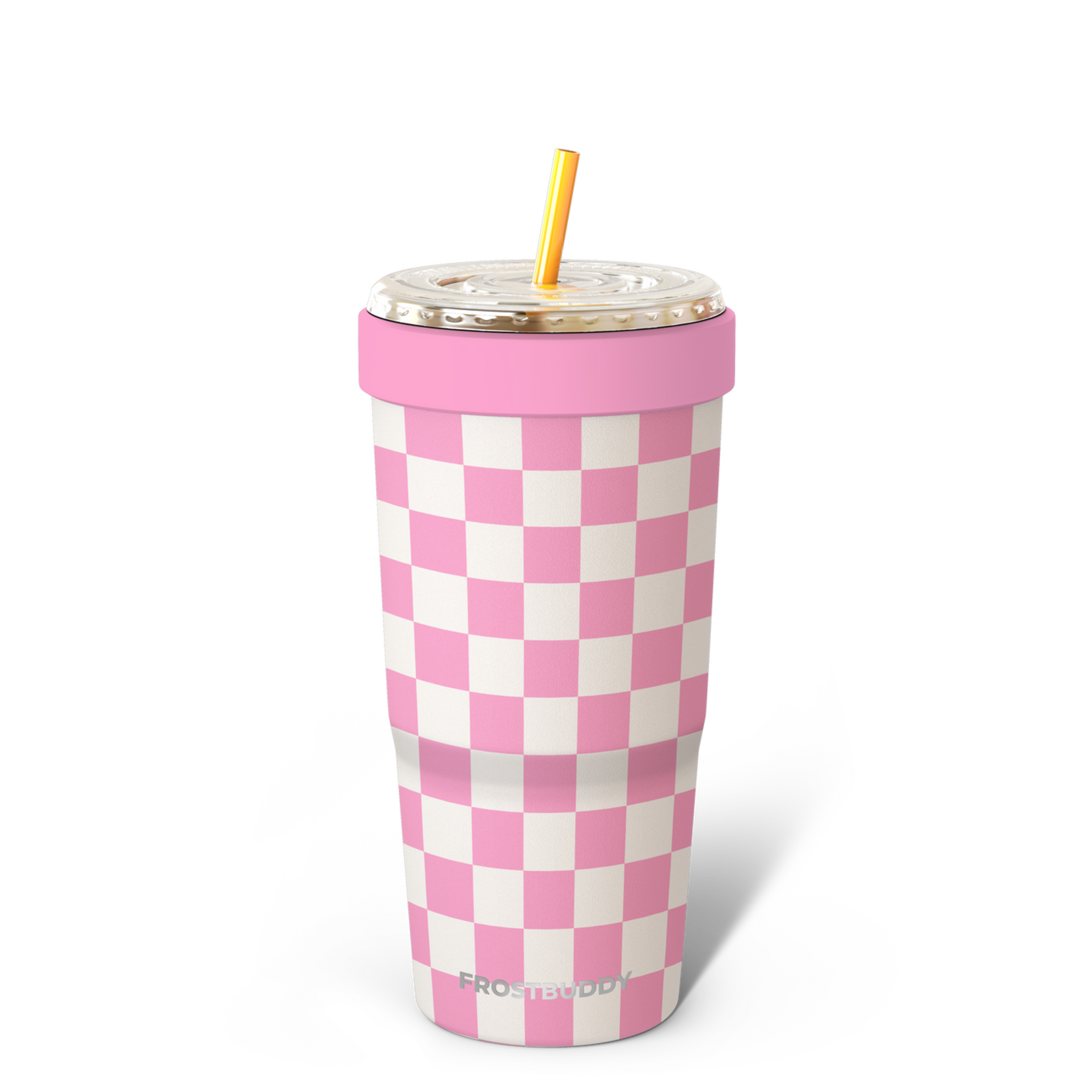 Frost Buddy Frost Buddy To-Go Buddy Pink Checkered 30oz