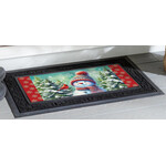 Evergreen Snowman With Cardinal Switch Mat