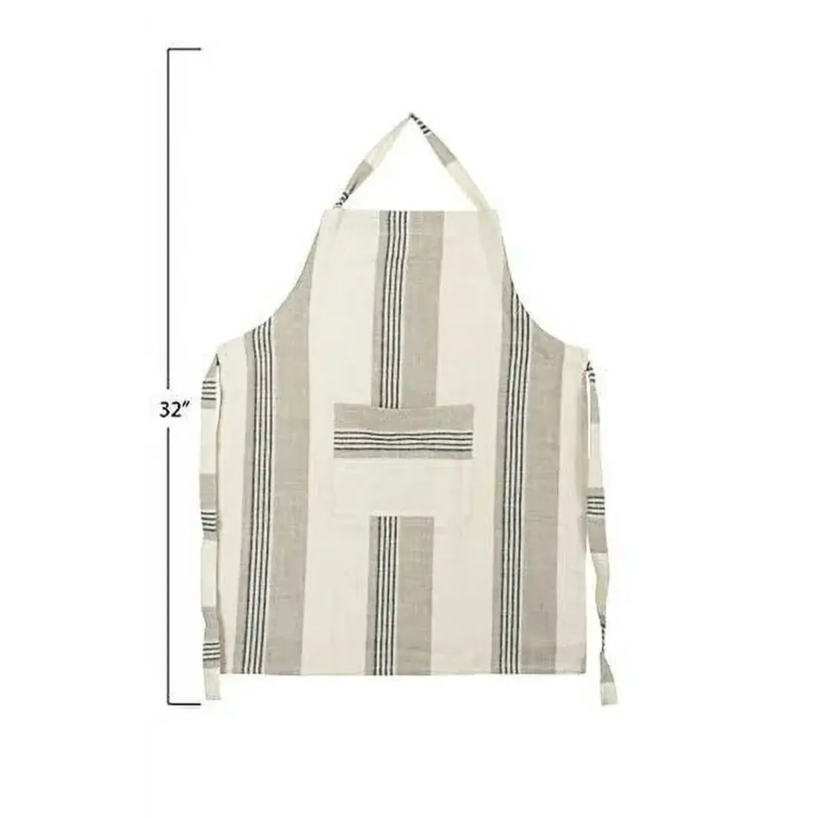 Creative Co-op Creative Co-op Striped Cotton Apron