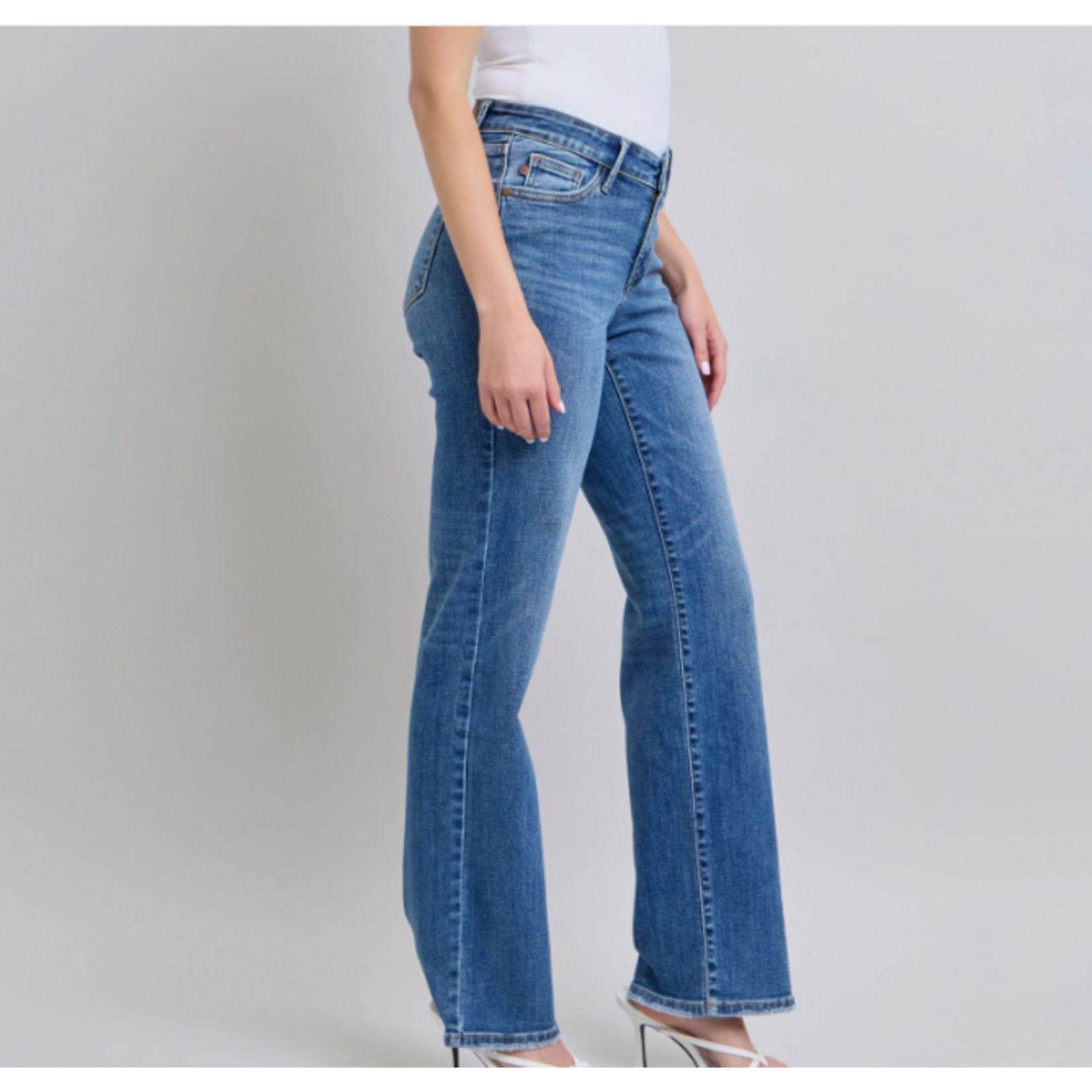 Judy Blue Judy Blue HW V-Front Vintage Wash Straight Fit 82623