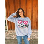 Rebel Rose Rebel Rose Talk to Me Cupid Crewneck
