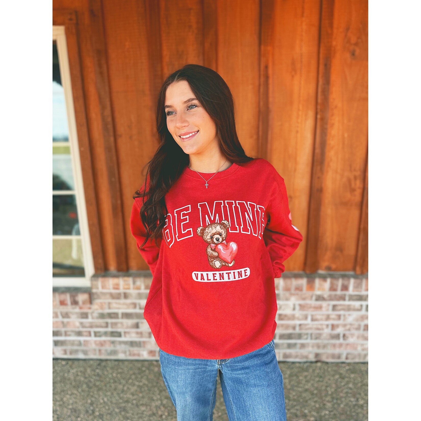 Simply Southern Simply Southern Crewneck Mine Red
