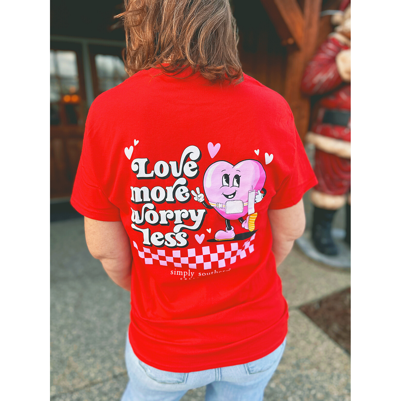 Simply Southern Simply Southern Short Sleeve Love More Red